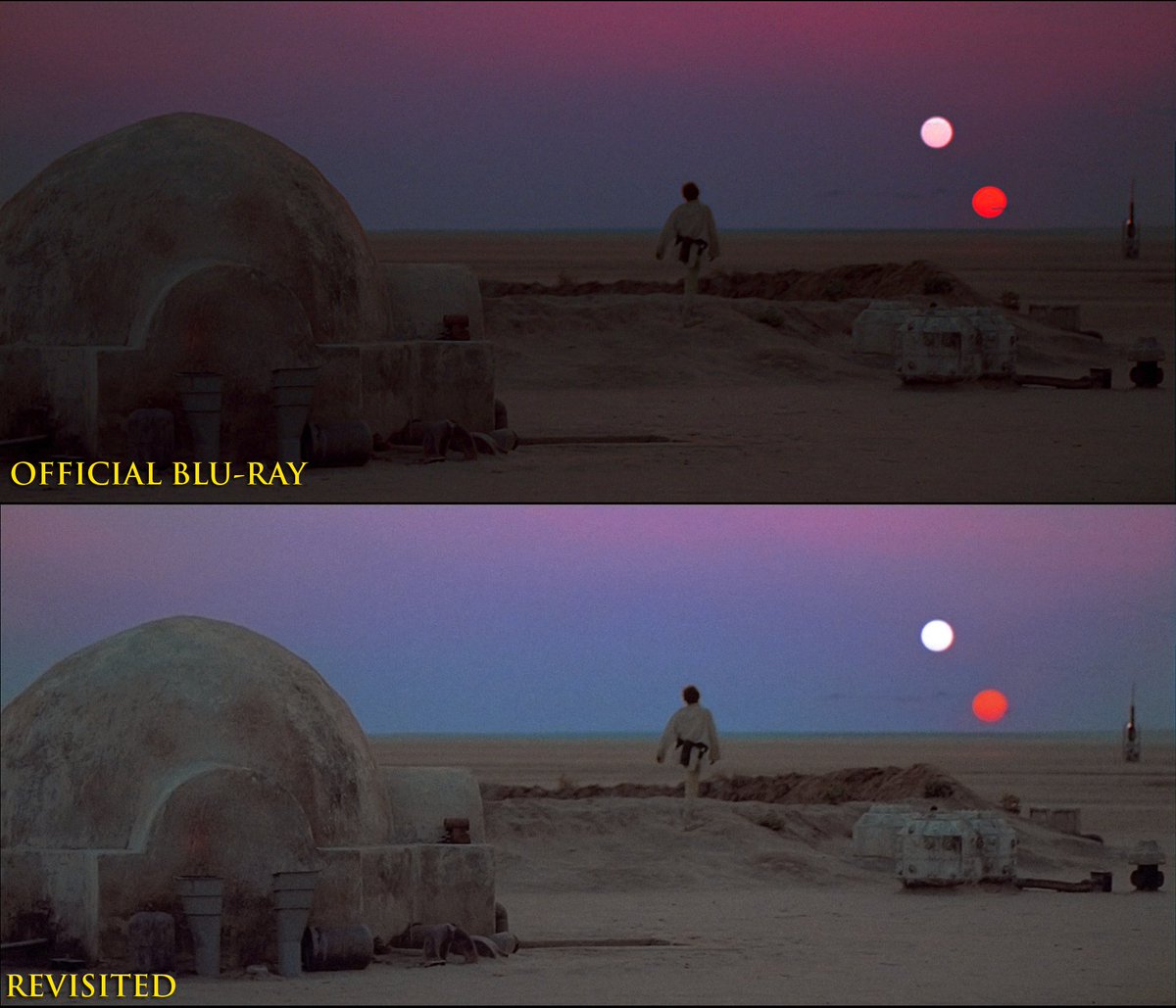 Star Wars Revisited on Twitter "The color correction of 
