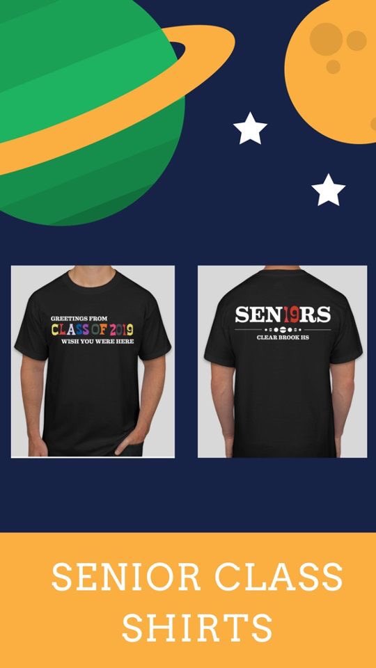 cbhsclassof19's tweet photo. Hey c/o 2019! We have our design for outer space seniors...Astroworld! We will be pre-selling shirts during all three lunches, so bring money! https://t.co/ucgdLbT92V