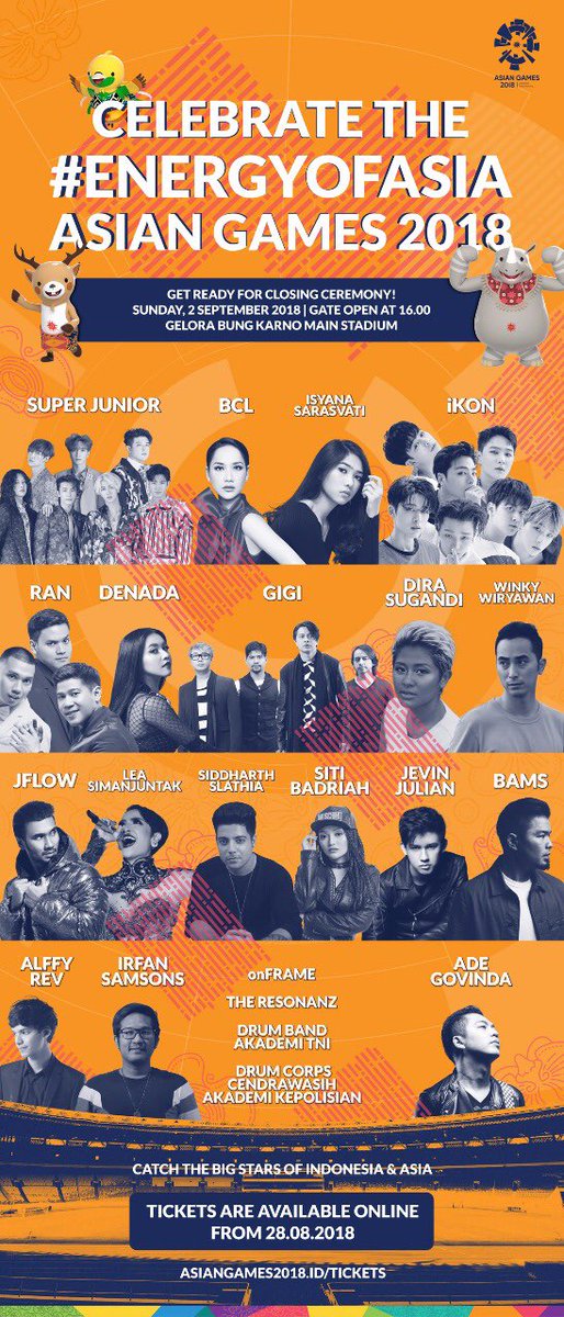 qronoz's tweet photo. Closing ceremony #asiangames2018 bakal seru nih! https://t.co/3rl5gvWoHr