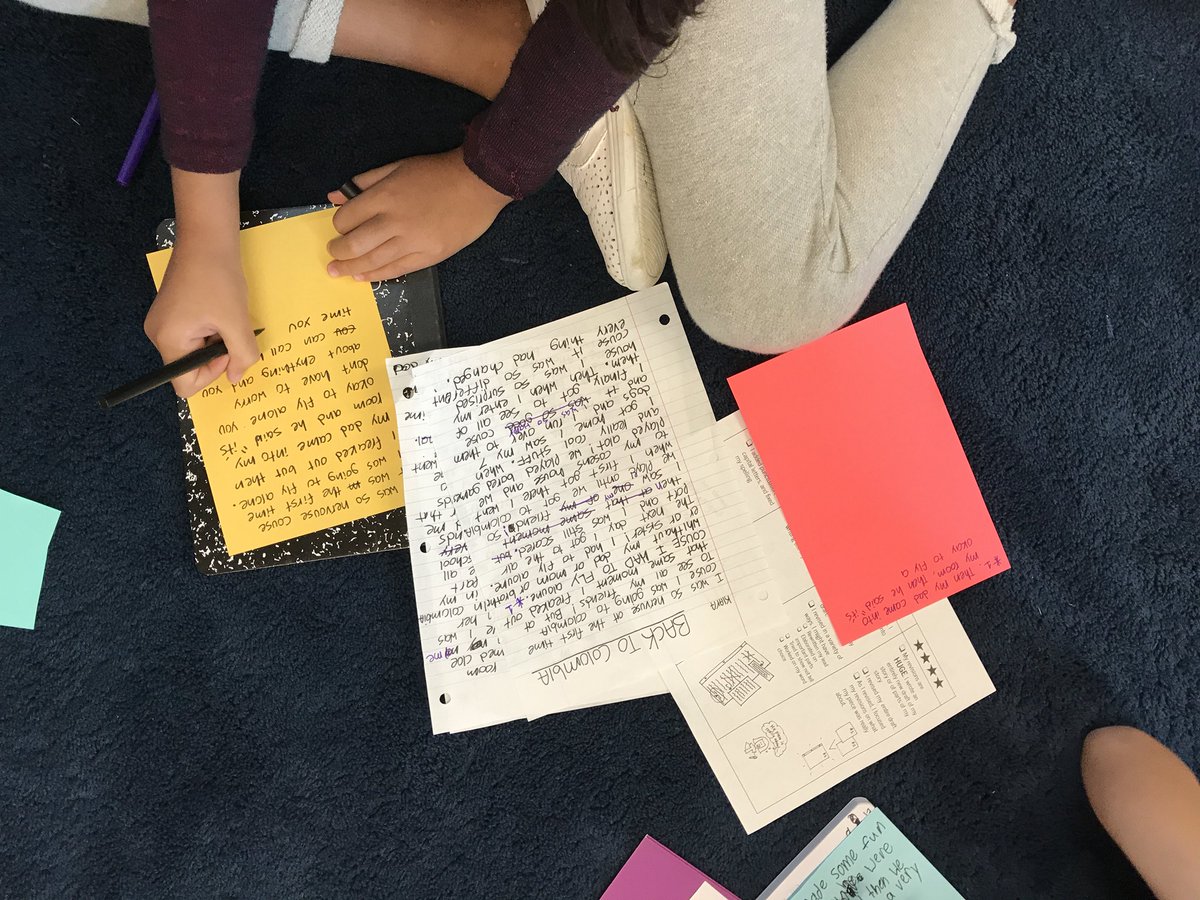 clemenkat's tweet photo. As this year starts off, try doing a REVISION on-demand in addition to your narrative on-demand assessment. Give kids 45 minutes to revise, make a bunch of revision tools available, and then see what they do! Gives you amazing insight into how kids view revision. #tcrwp https://t.co/fZeZAMk2YV