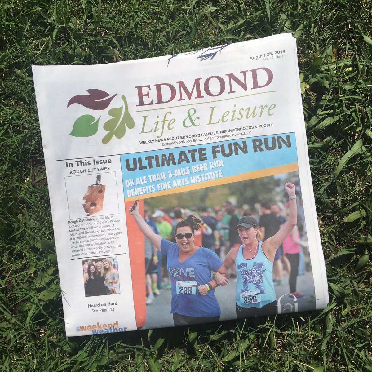 Thank you <a href="/edmondpaper/">EdmondLife&Leisure</a> for supporting the <a href="/edmondfinearts/">Edmond Fine Arts</a> ! Grab your copy to find out more about the #okaletrail #supportingedmondartsprogram