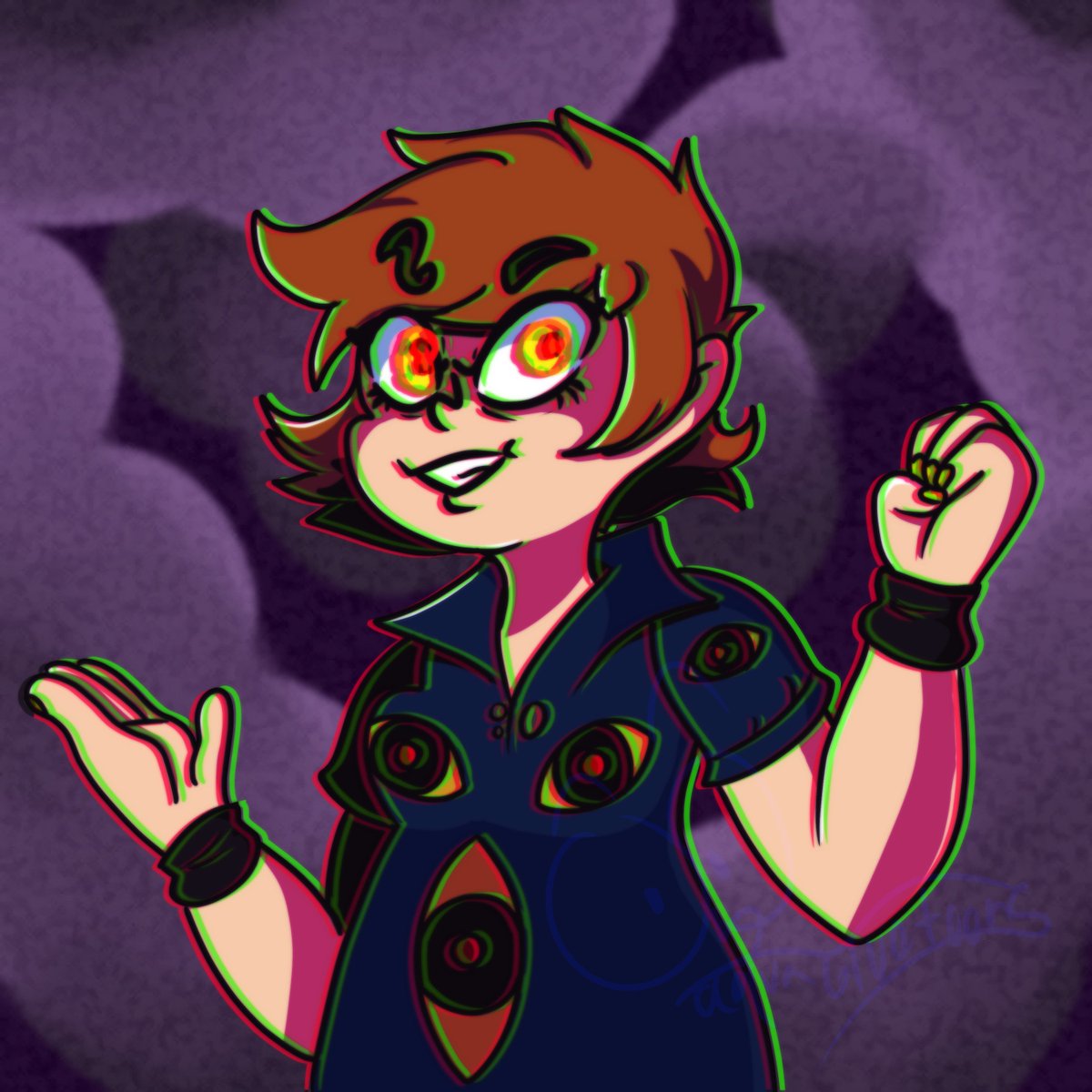 AquaBlueArt's tweet photo. better hope you have luck, it's Aya from #psycards #ludosity https://t.co/70hqmnYN21