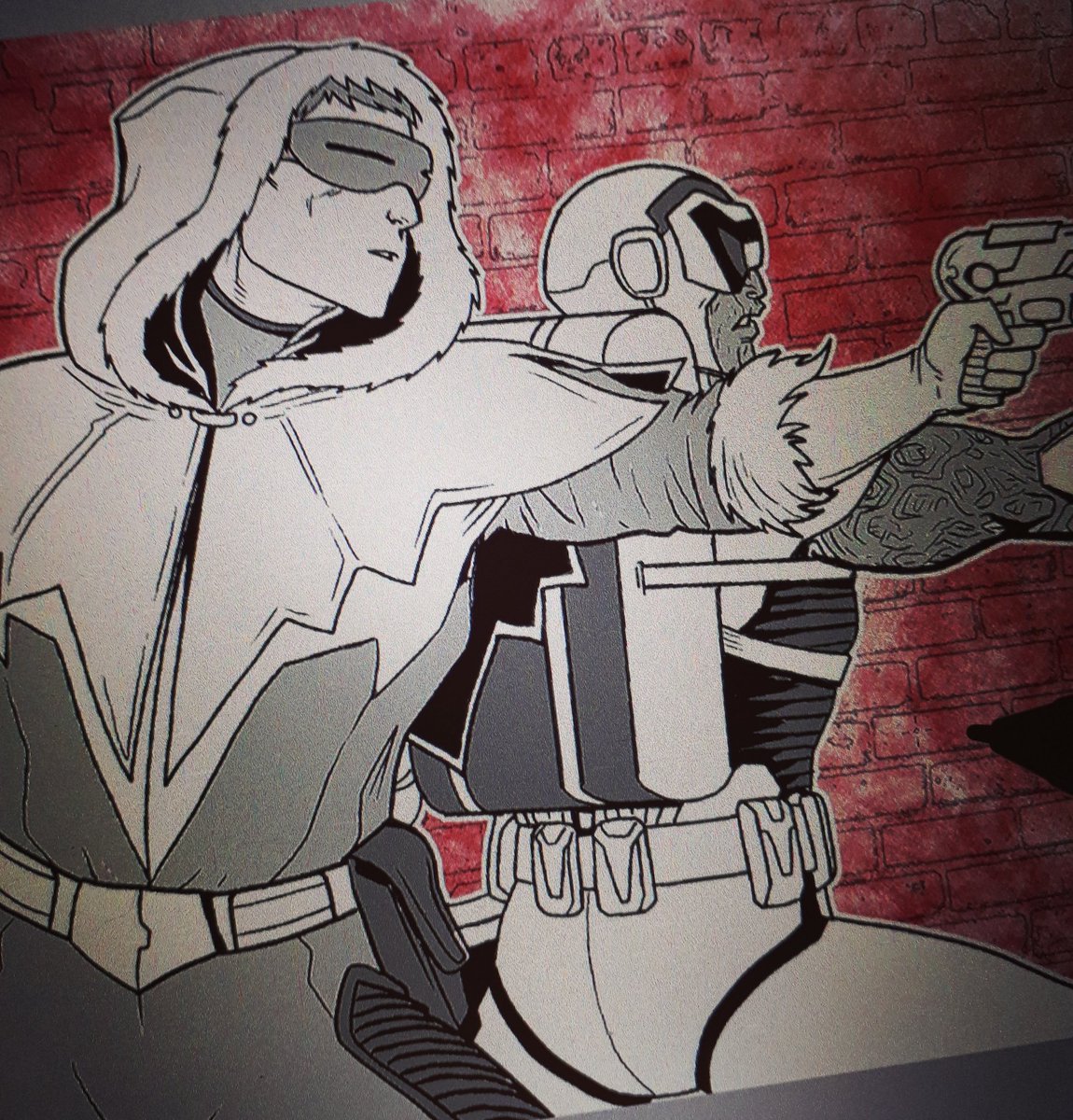 LucianoVecchio's tweet photo. Meanwhile... #wip #captaincold #heatwave #flash #justiceleague #rogues #flashroguesgallery #digitalcomics #dccomics https://t.co/pDSc7wkbcW