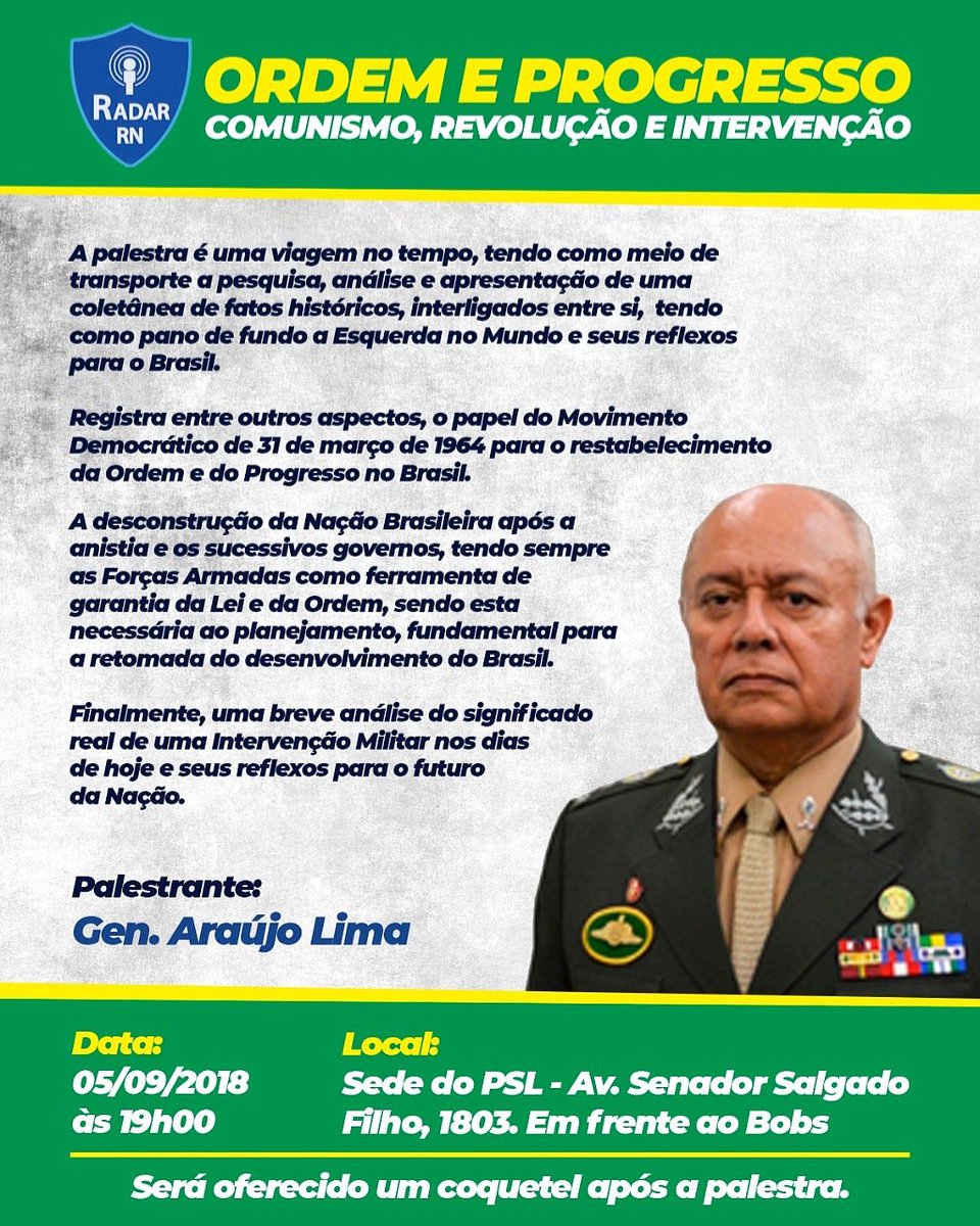 GRUPORADARRN's tweet photo. Compareçam!!! Entrada franca!!! 👉👉🇧🇷👈👈 https://t.co/W2WHed5xQs