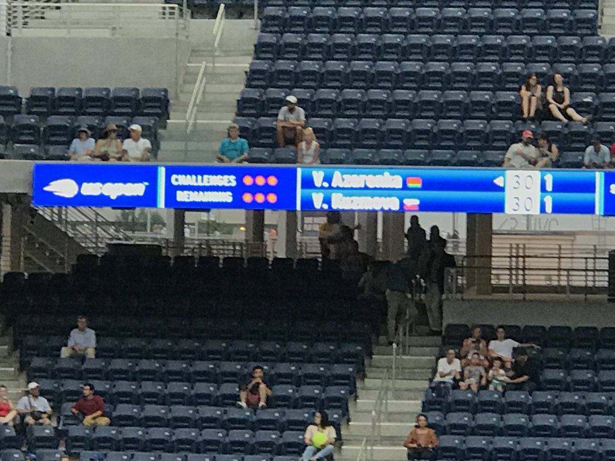 kdoraisw's tweet photo. The first official game of the night program at #LouisArmstrong stadium at #usopen Looking forward to entertaining battles at this interesting stadium. https://t.co/ciWSC4aW9J