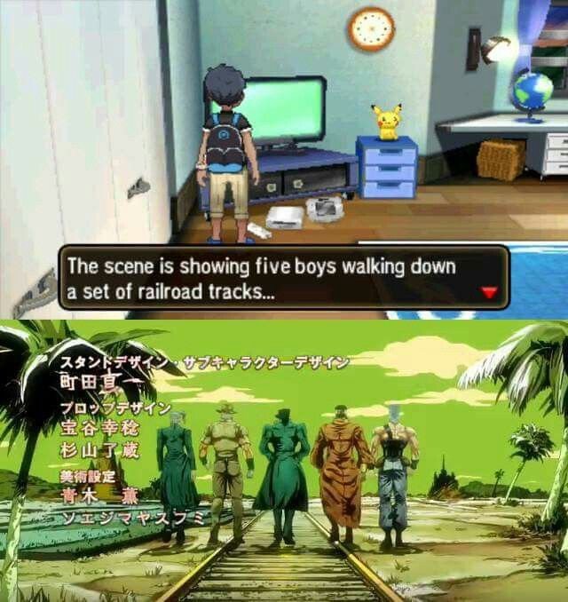 Are there JoJo references in Pokemon?