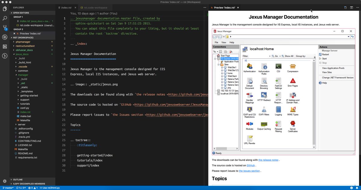 lextm's tweet image. #restructuredtext for #VSCode gets some updates recently and here is what changed blog.lextudio.com/important-upda… Simplified user experience and alternative engine. Upgrade now :)