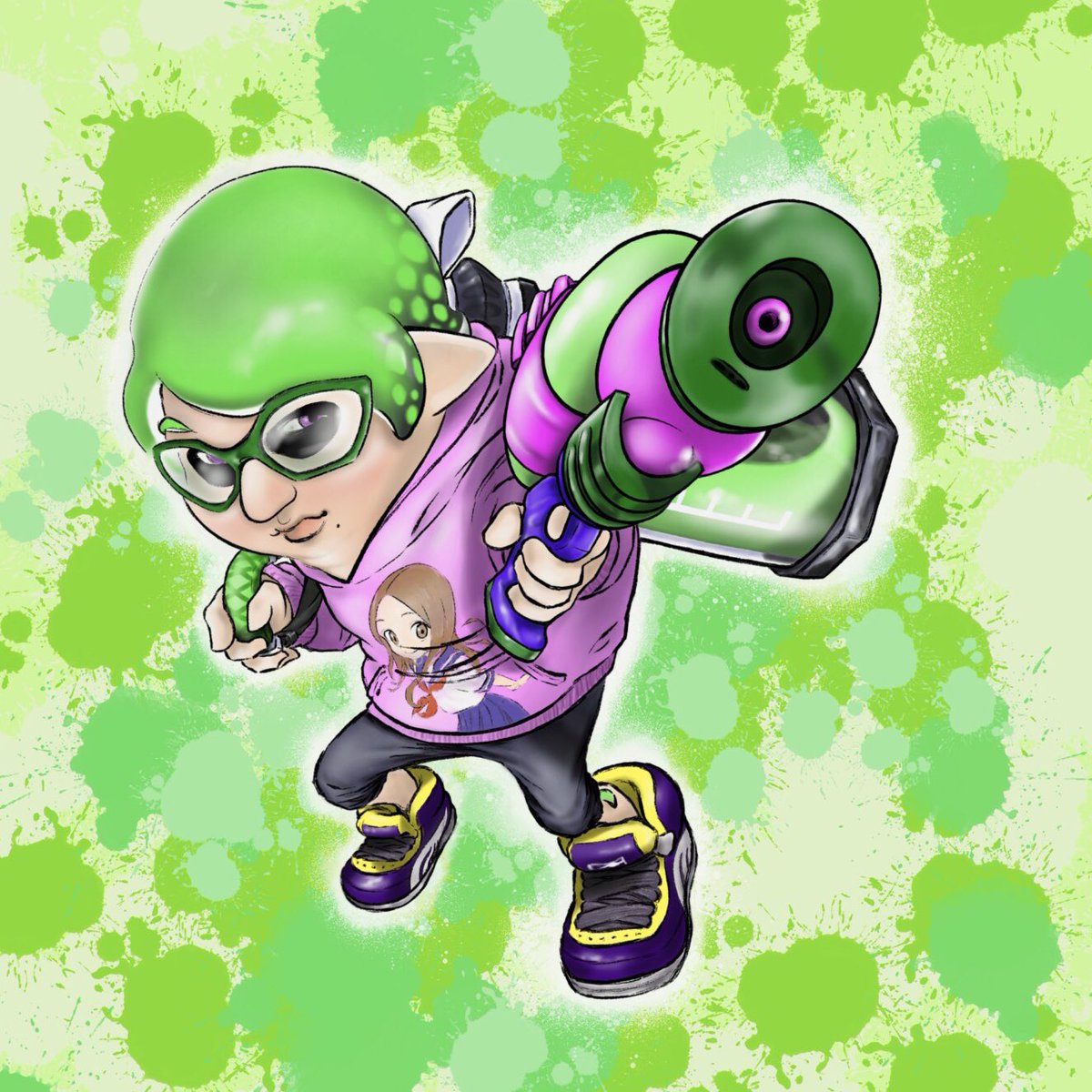 ズベルバー A Twitteren スプラトゥーントッププレーヤーインクリング化第01号 やりたいじ たいじさんのプレイ動画を観てプロゲーマーに対する印象がガラリと変わりました はじめてカッコイイ と思いました Ggboyz Splatoon Applepencil Procreate