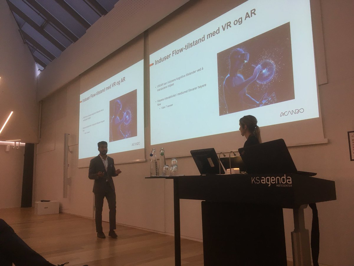 Frokostmøte om digitalisering av endringsledelse. VR briller for å skape engasjement. #acando #adkar