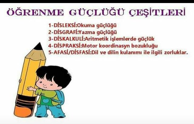 Öğrenme güçlüklerinde ilaç tedavisi uygulanmaz.
Tek ilacı erken yaşta başlanan kaliteli eğitimdir.
