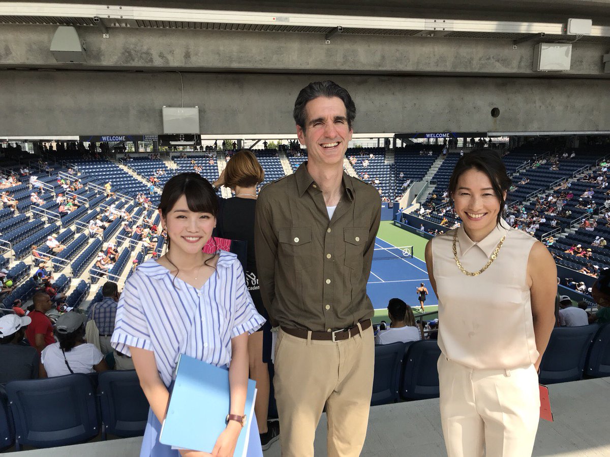 増田美香 Wowowアナウンサー ついに全米オープンテニスが開幕しました 初日から凄い盛り上がり 改めてこの大会の規模の大きさと 携われる幸せを感じています 写真はご一緒させていただいている伊達公子さん フローランダバディさん Wowowtennis