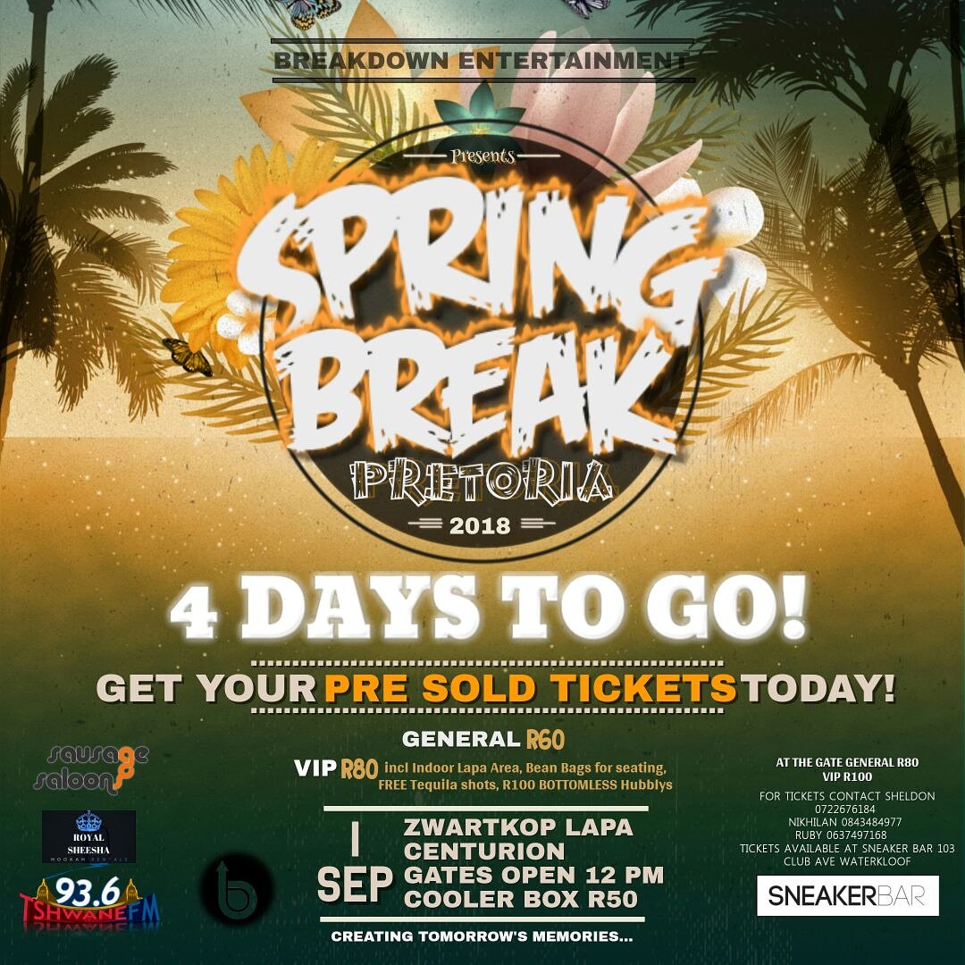 breakdownent18's tweet photo. 4 DAYS LEFT!!
WE DELIVER TICKETS
FOOD STALL AVAILABLE ππππ₯€
LIMITED TICKETS AVAILABLE AT THE GATE.
#BREAKDOWNENTERTAINMENT #PTA #SPRINGBREAKPTA https://t.co/xzEarsMfhy