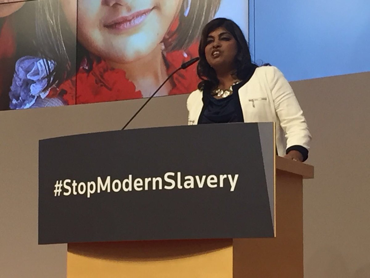 @RanisVoice sharing a personal recount of her story as a #humantrafficking survivor at our Stop Slavery Summit. Each of us has a part to play to #stopmodernslavery - “We is greater than me”.