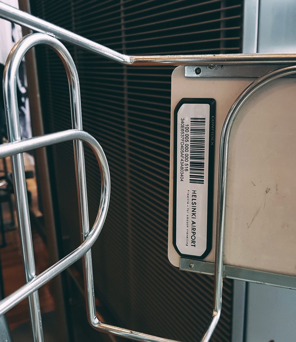 ConfidexRFID's tweet photo. When you visit @HelsinkiAirport , you might notice our Carrier Tough II tags are used for managing the baggage trolleys. Nice to see our products out there! @Finavia #assettracking #airport #rfid #assetflow #luggage #rfidtags https://t.co/56wUgqT98D