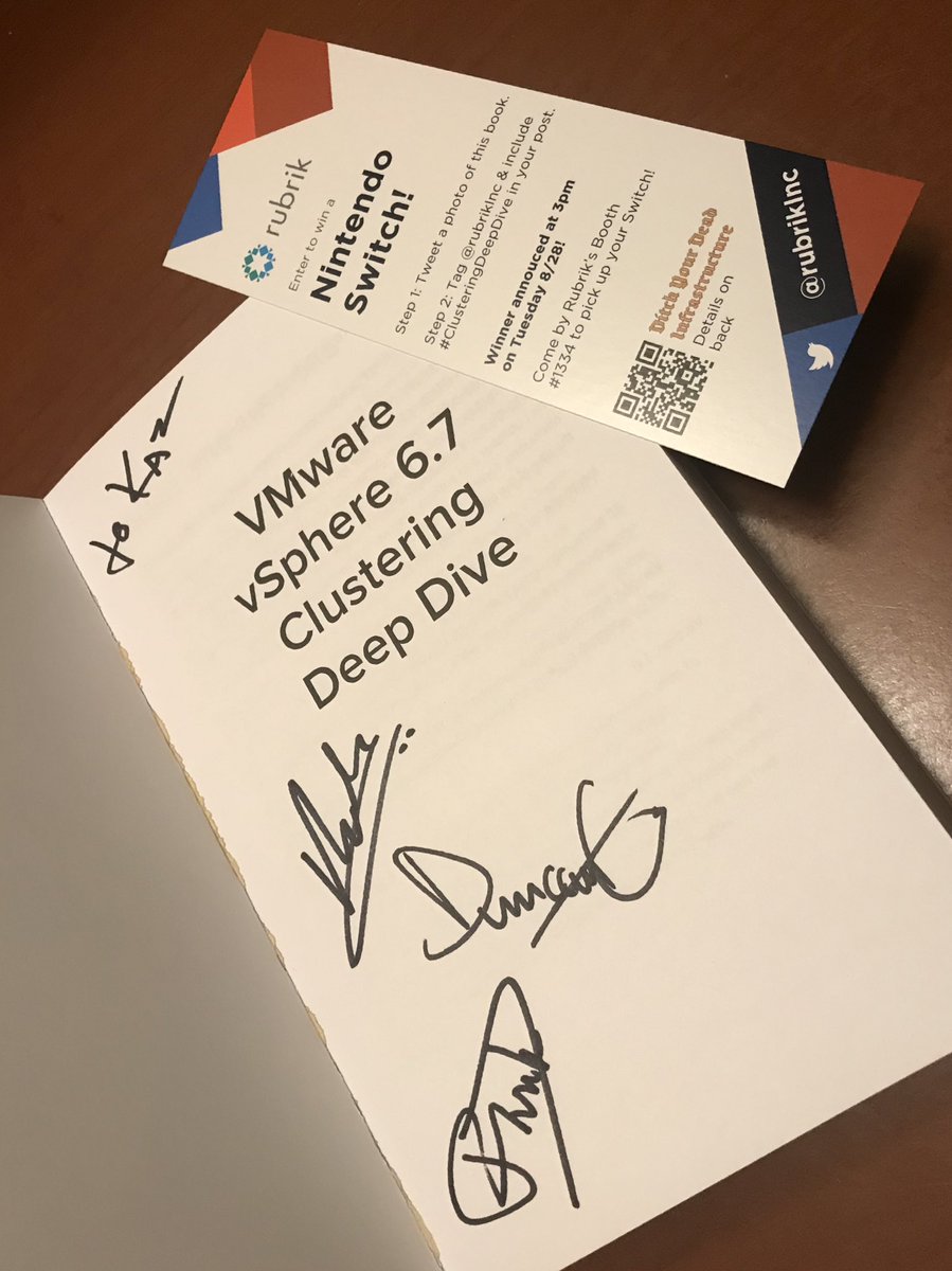 tcpninja's tweet image. Got my treasure :) @rubrikInc #clusteringdeepdive