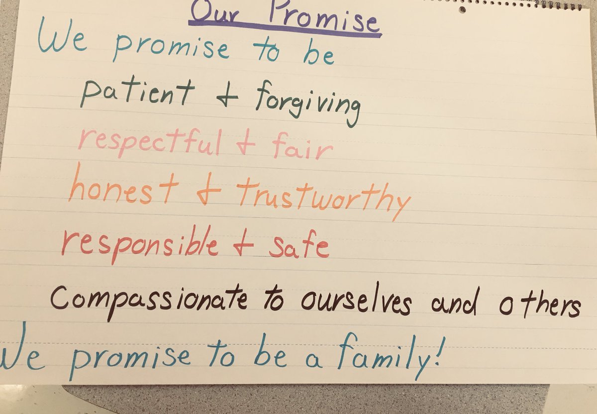 We talked about a class promise to all of fifth grade and made a promise contract! Students will be ready to learn and sign tomorrow in class! #SHESshinesBright