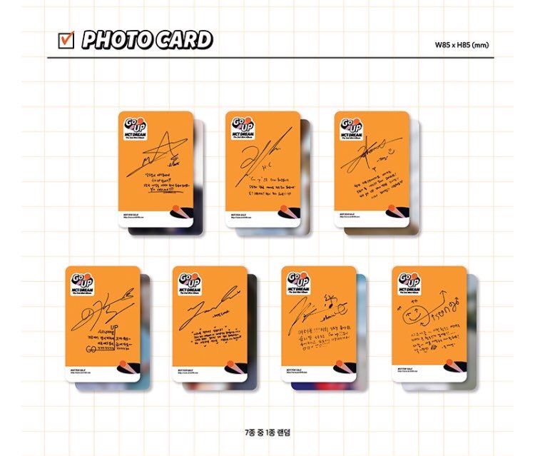 NCT Dream “We Go Up” Album Details * Crew card / limited items