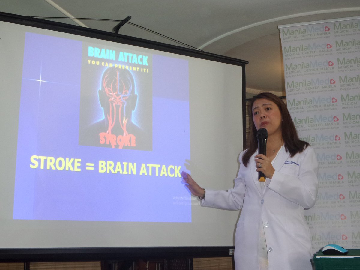 diyarista's tweet photo. NOW: #ManilaMed head of neurology & stroke unit Jennifer Manzano discusses stroke treatment & the importance of having #StrokeReady hospitals @inquirerdotnet https://t.co/WZUP3fpfxd