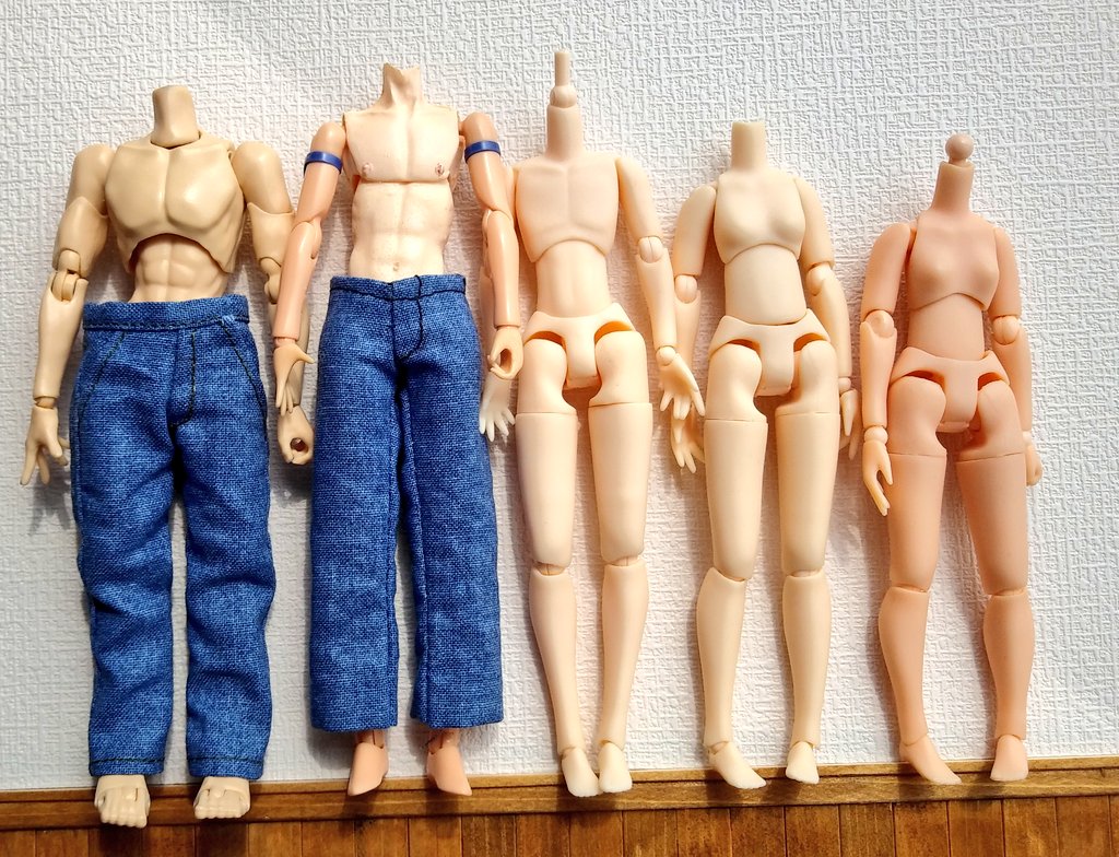 1 12サイズドール ボディ比較など 男子多め Min T ミント