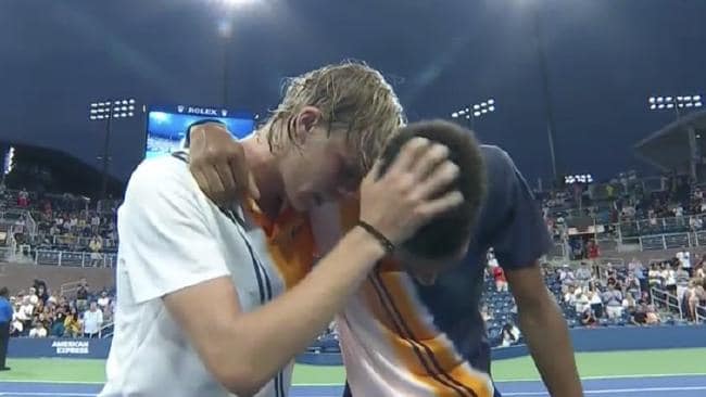 'Tears in their eyes I guess' in between mistaking Shapovalov as a Russian and blaming poor conditioning as the reason a teenager had to retire instead of a health scare due to a heart condition, well done @Buccigross. #USOpen2018 #ESPN