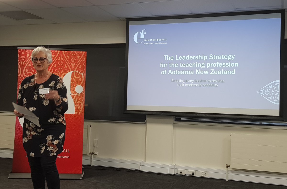 Springboard_NZ's tweet photo. Great to be at the launch of the new Leadership Strategy by @NZEdCouncil in Wellington hearing from SBT Board Member Frances Nelson, Convenor, Centre of Leadership Excellence and Dr Cathy Wylie, Chief Researcher at NZCER https://t.co/qNjj3inZVU