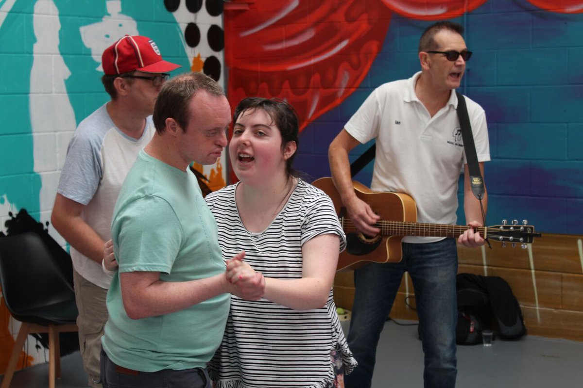 A splendid return to work after the summer break. We are so looking forward to getting back to do what we do best. Let the music speak for itself.  What songs make you happy?  Pm for a taster at your venue today. #musictherapy #MusicMonday