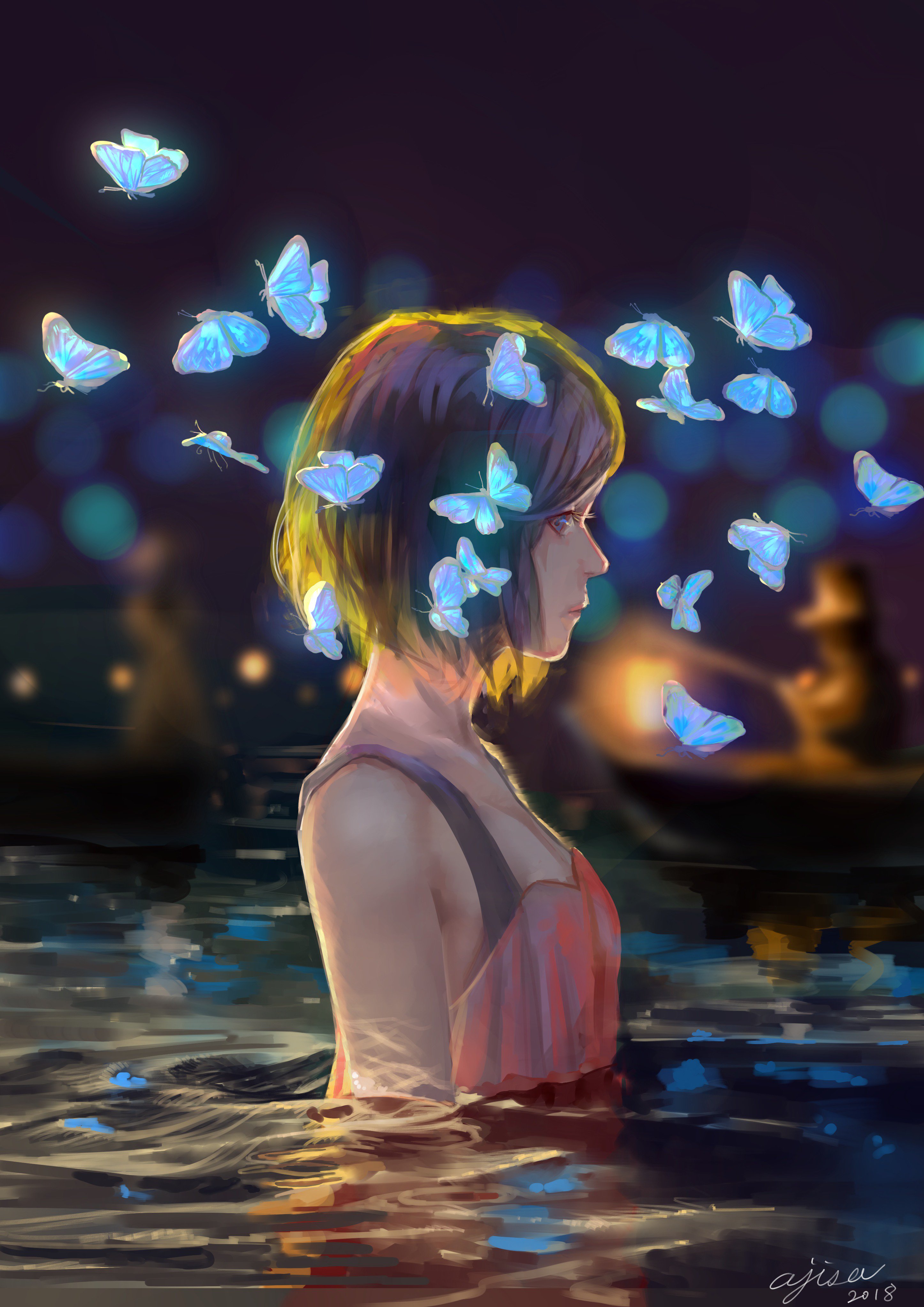 Ajisa 蝶々 久しぶりにイラスト描いた T Co Isaytnwhrh Twitter