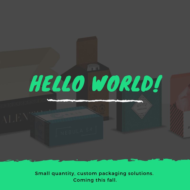 PackMojo's tweet image. Hello world! We're so excited to be launching this fall. Secure your spot on our early access list today! packmojo.com #PackMojo #packaging #custompackaging #packagingdesign #ecommerce #brandedpackaging #subscriptionboxes