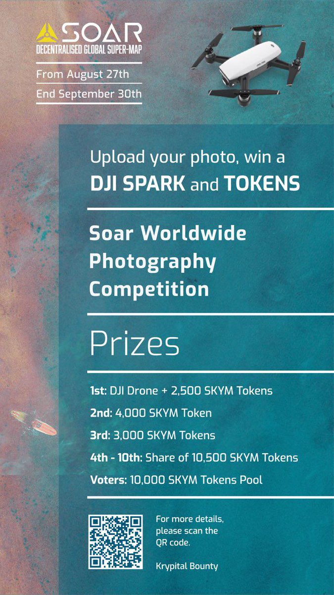 SoarAtlas's tweet image. We have some exciting news for the #drone community - the 'Soar Worldwide Photography Competition' is now live! Category is; Some Things Look Better From Above. So grab your drones and get creative, we can't wait to see your photos! #ilovetoSoar
sites.google.com/krypital.com/s…
