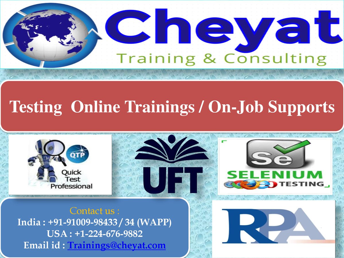 Cheyat_Tech's tweet image. #Selenium is one of the Best Automation tool used in Testing. Join with #CheyatTech to learn #SeleniumOnlineTraining from Industry Experts. 

Course Content : cheyat.com/qa/selenium-on…
For more info,
India : +91-9100998433 /34 (WAPP) 
USA  : +1-224-676-9882 
#SeleniumOnlineTraining
