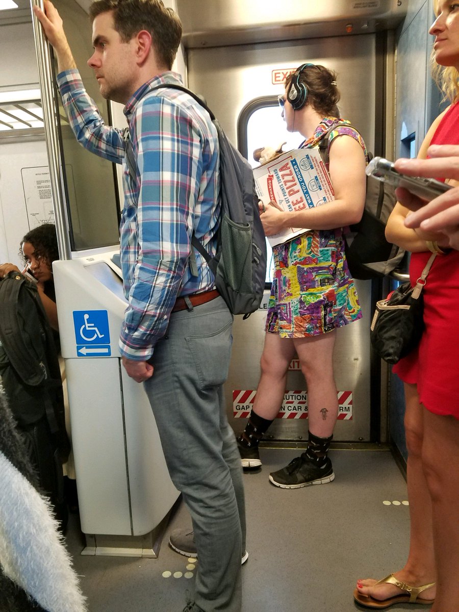 ciniseris's tweet photo. This needs to be adopted as the official @NJTransit commuting outfit. #StuffedLamb #ColorfulDress #moosesocks @dominos pizza. @FuckNjTransit @aew1776 @NJTrainDelays @PVLWarriors @NJTSafetyCone https://t.co/Ez272x8fzq