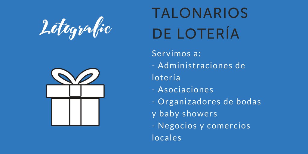 Lotografic's tweet photo. 🙂 Seguro que ya sabes a quién nos dirigimos, ¿verdad? Por si acaso, te lo recordamos 😆☺

👉 Administraciones de lotería
👉 Asociaciones
👉 Organizadores de bodas y baby showers
👉 Negocios y comercios locales

#Lotografic 🖨 #LoteriaNavidad #Regalos #FelizMartes https://t.co/SUpeMVkLvB