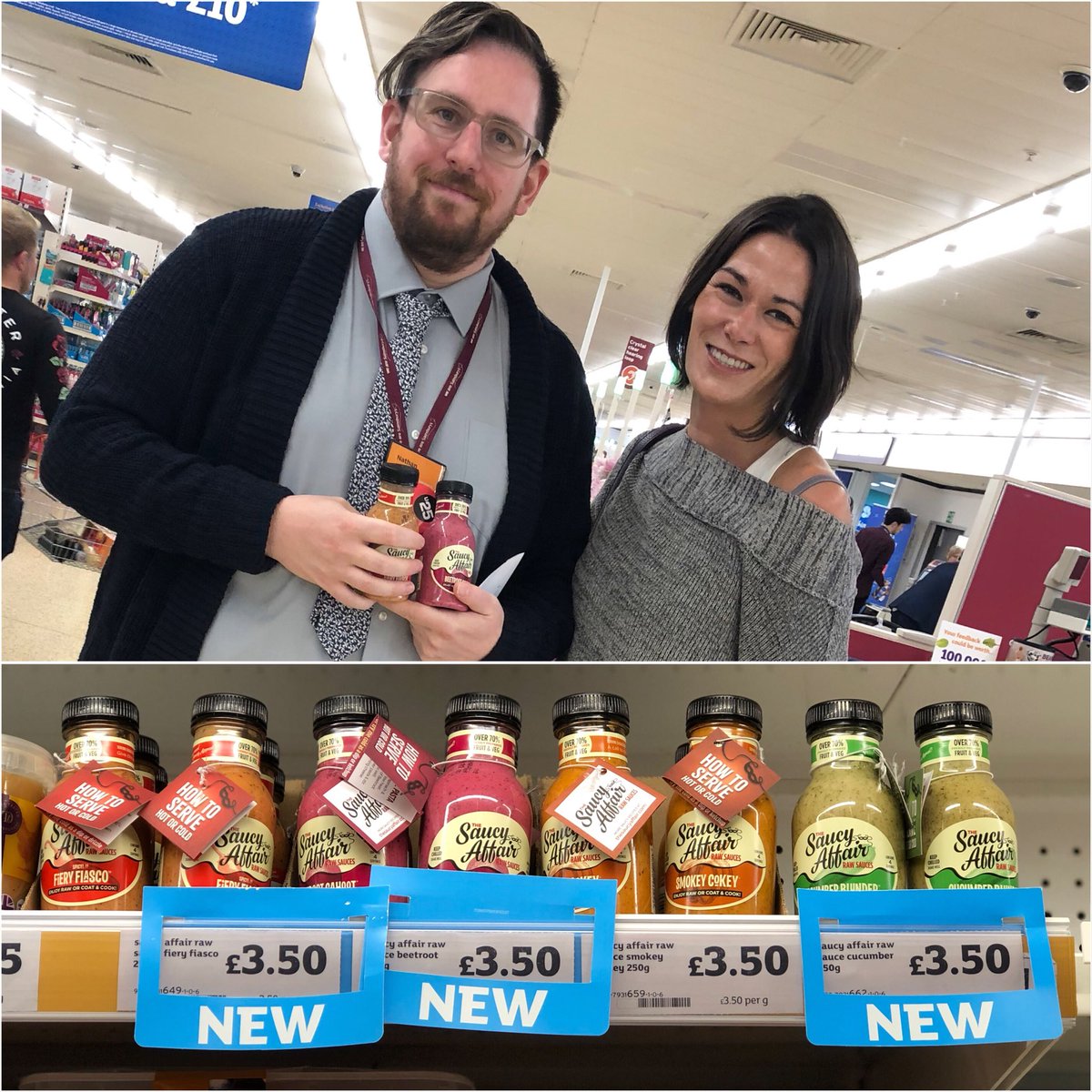 TanyasJustReal's tweet photo. Itโs official! #Leamington @sainsburys superstore has been #sauced! Get us in @SainsburysMag @SainsburysNews too! We are visiting ALL 110 stores weโre stocked in! Worthy of any article guys? Something to #shoutout about? ๐๐ #Sauceathon #Roadttrip #Nationwide #UK https://t.co/a78GMyblVl