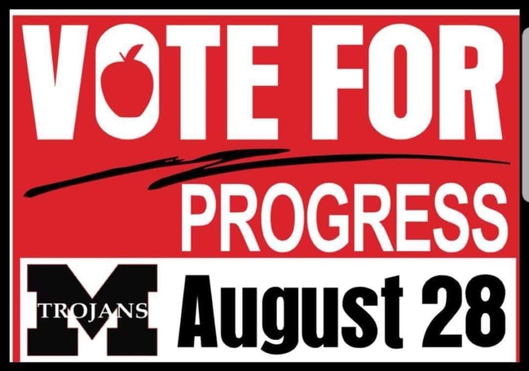 Vote today!! #voteforprogress @MSCSTrojans #voteformykid #voteforyourkid #votefortheirkids #voteforourkids
