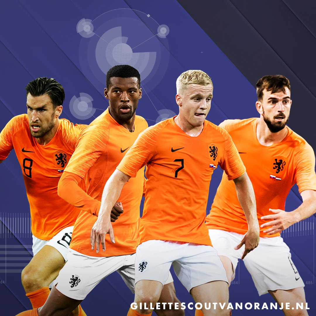 Bij de middenvelders steekt Wijnaldum er bovenuit 🔝! Ook Van de Beek, Pröpper en Strootman zijn vaak gekozen door het volk 🇳🇱. Laat jouw stem horen door hier jouw eigen selectie te maken: gillettescoutvanoranje.nl