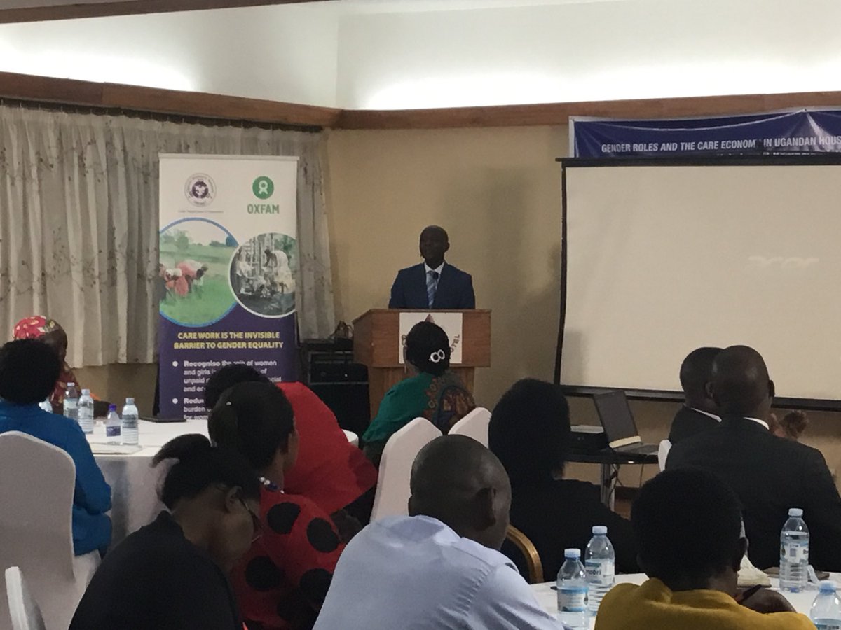 uwonet's tweet photo. The #WeCare research launch has finally kicked off with @pnkamara painting a vivid picture of the labour intensive #unpaidcarework women carryout each day. Catch the live broadcast on @ntvuganda, and join the conversation on social media using: #FreeWomensHands. https://t.co/A7hFs0vKDc
