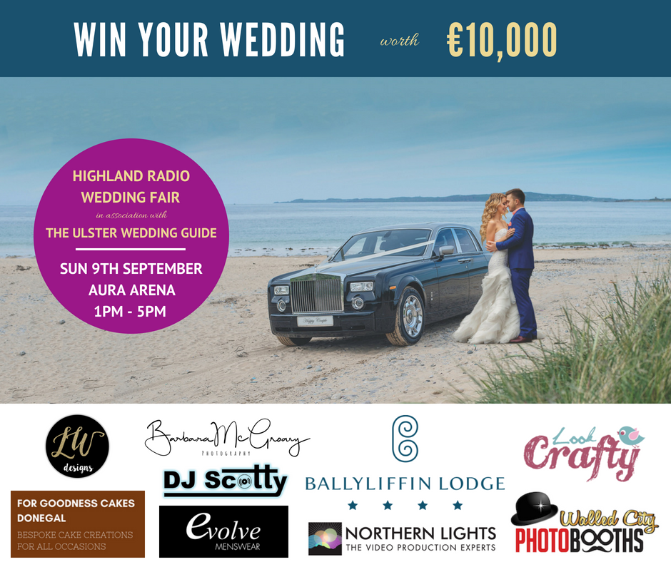 #WinYourWedding worth €10,000 with <a href="/highlandradio/">Highland Radio</a> &amp; <a href="/Ulsterweddings/">Ulster Weddings</a> . For full details and to enter click here: bit.ly/WinYourWedding…