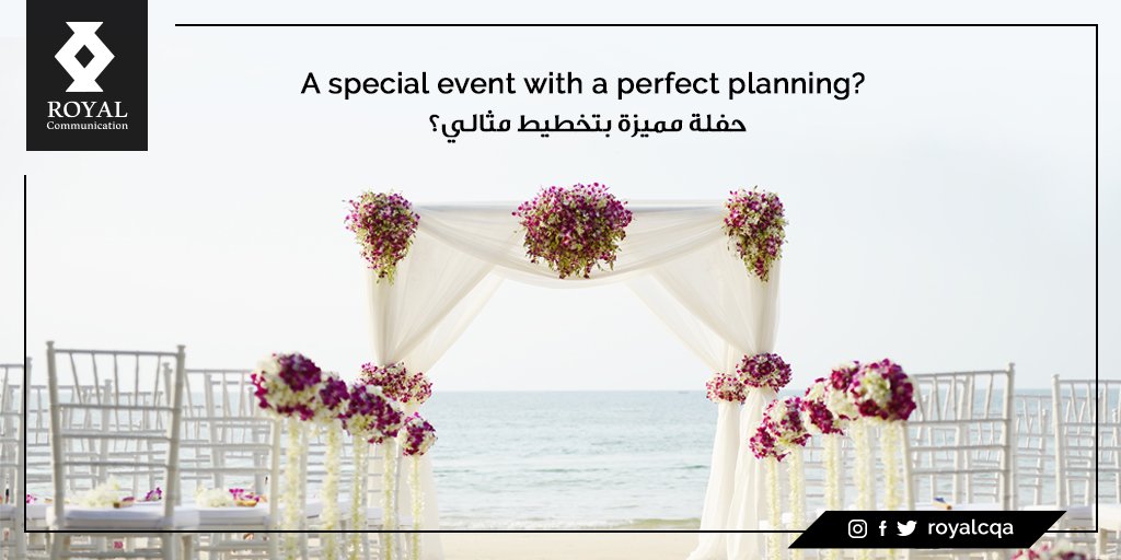 royalcqa's tweet photo. تخططين لحفلة مميزة بشكل مثالي؟
توجد 10 خطوات تضمن لكِ الحصول على حفلة مميزة، وهناك ما يجعلها خطوة واحدة؛ الاتصال بنا في شركة رويال كومينكشن
Perfect planning of a special party?
You need 10 steps to assure that, or just call us; #RoyalCommunication and know more about our services https://t.co/zZKGvrZ2VK