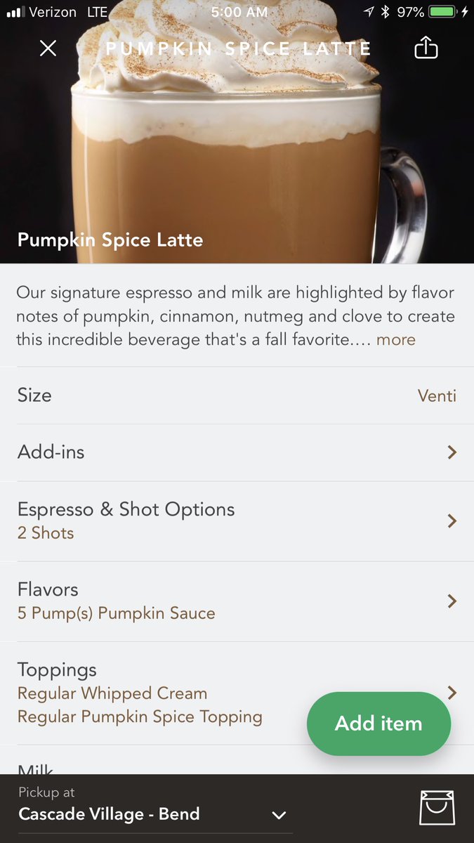 ashleyashes454's tweet photo. Yes please! I completely understand I will be drinking 1/4 of my daily calories.... and I donβt care! Salad for breakfast lunch and dinner for the next month..... itβs so worth it! #fueledbycoffee #Pumpkinspicedeverything https://t.co/izR2IZGFes