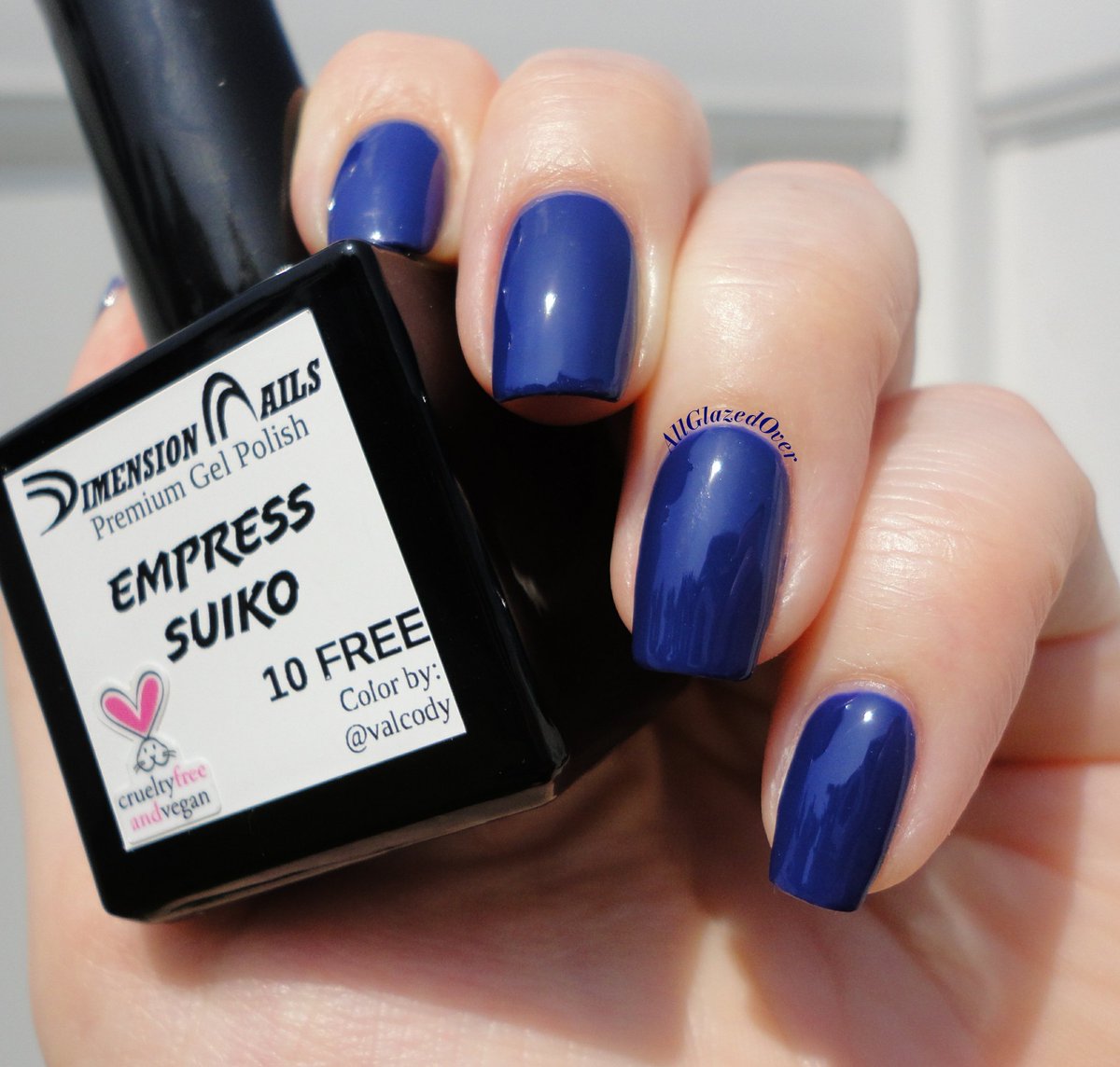 Empress Suiko from <a href="/DimensionNails/">Dimension Nails</a> Vegan in Japan collection is a bold navy blue. It's one of my favorite colors to wear as we start to transition into fall #DimensionNails #CrueltyFree #Vegan