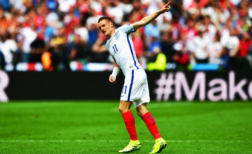 bet365's tweet photo. *That* backheel against Germany.
*That* equaliser against Wales.

Jamie Vardy's international party is over. https://t.co/KKcI4VmFNd