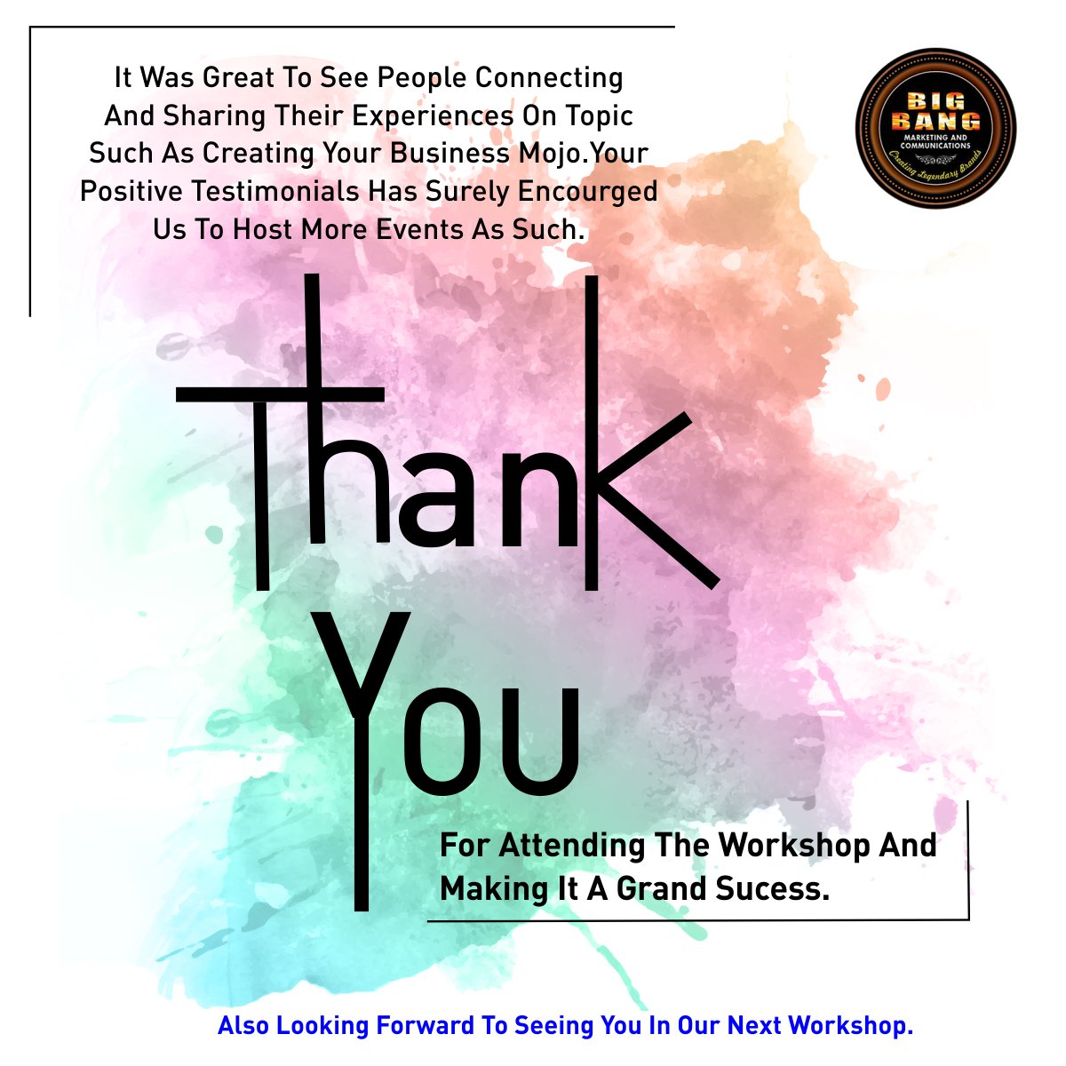bbmc_consultant's tweet photo. Thank you for attending the workshop and making it a grand success.
#Entrepreneurship #Womenentrepreneurs #BusinessSeminar #Mentoring #BigBangMarketingandCommunications #IKIGAI #Pune https://t.co/0SQFmXZ6yY