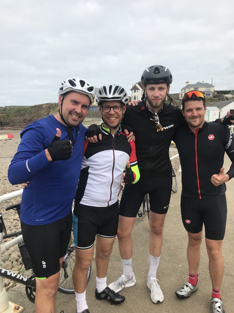 And we are done 😅 #bude2bude challenge complete huge thank you to everyone for your support particularly our support vehicle <a href="/SportShamira/">Shamira Naidu-Young</a> any help to reach our £500 target to support Danny Porter’s legacy really would be appreciated