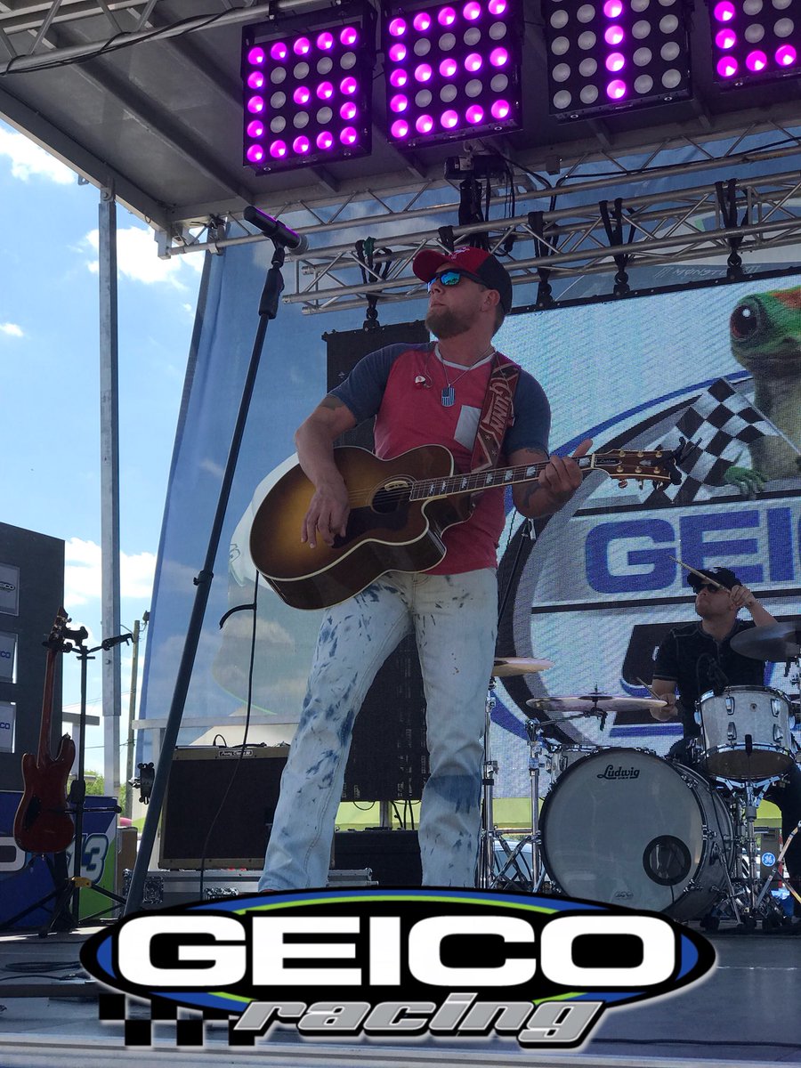 RickyGunnMusic's tweet photo. See y’all this weekend at @TooToughToTame with @NASCAR and @GEICORacing... We will be at the @GEICORacing FanZone both Friday and Saturday!! 
Then @tydillon will be there Sunday for autographs and pictures! See y’all!#guitarsandracecars #labordayweekend2018 #countrymusic #nascar https://t.co/x9zXV5BKi8