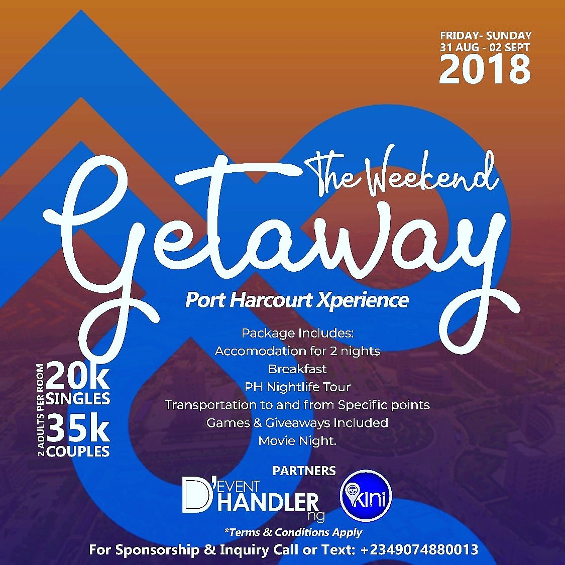 D_EventHandler's tweet photo. Are you in Port Harcourt?? 
And you haven't had a minute to #chill?? 
Do you need to #getaway for the #weekend??
got you covered. 
From fun #activities to #networking with new people, to #games and a "sorta" #picnic. 
Just #relax and have #fun. 
Call or text +2349074880013 https://t.co/WVlnZQz45F