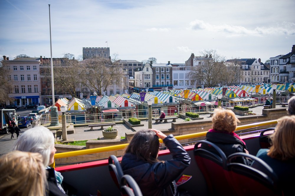 VisitNorwich's tweet photo. Hop on board @NorwichTour to discover more about the city of #Norwich 
Tours run hourly, every day this summer!

https://t.co/XoC80Bs8Jo https://t.co/prJ51S4K3r
