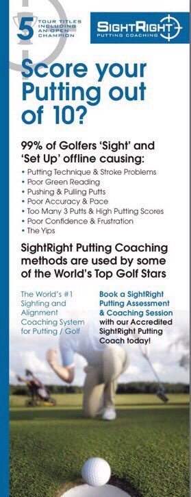 SightRightGolf's tweet photo. SightRight Putting Clinics with myself @scottyherd &amp; our resident SightRight Putting Coaches⛳️

⛳️ 1/9 @DunstonHallGC #JoeLambert 
⛳️ 6/9 &amp; 8/9 @CosGolf @chrispottergol1 @Matty_Bacon 
⛳️ 9/9 @AltonGolf @bencummingsgolf 

E: Info@SightRightUK.com
Call: +44 (0) 7833170572 https://t.co/t3LZKIYYEw