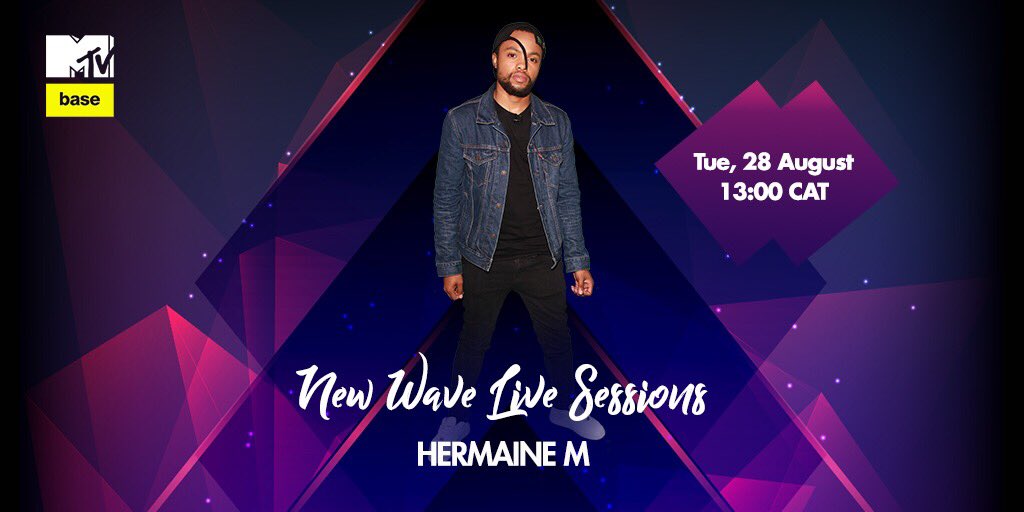 MTVBaseSouth's tweet photo. Make sure to catch @HermaineM LIVE,
TODAY on our Twitter and Facebook for his #NewWaveLiveSession at 13:00 ππΎ https://t.co/6WJ44bW3jI