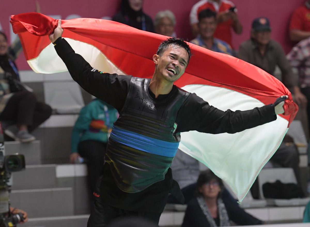 KEMENPORA_RI's tweet photo. Cita-Cita Mulia Pesilat Indonesia Abdul Malik yang Ingin Bangun Masjid dari Bonus Emas #AsianGames2018.

https://t.co/bartHZEHYH https://t.co/ryloYd0YQx