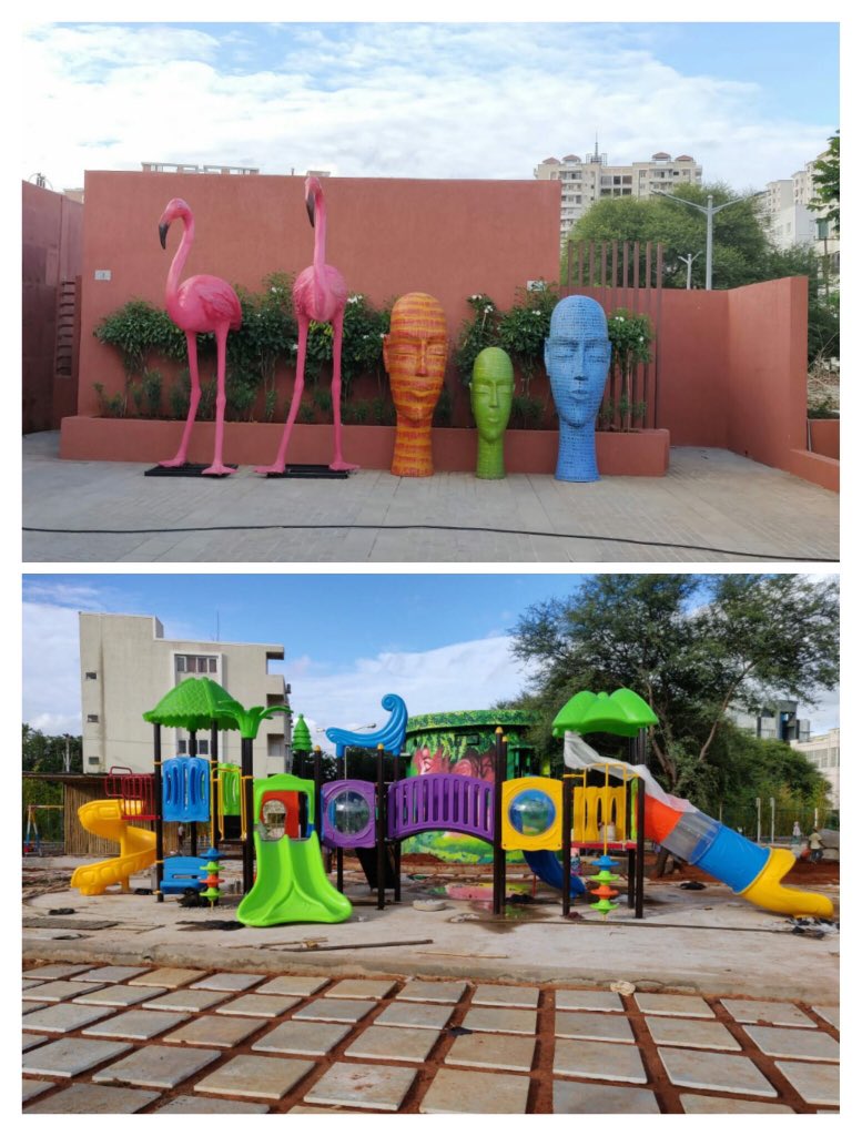 KTRBRS's tweet photo. Will be throwing open the beautified Durgam Cheruvu Lake front first phase works today evening https://t.co/p2pt2qiIAi